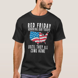 T-shirt Retro Red Friday Honorer nos troupes se souvenir d
