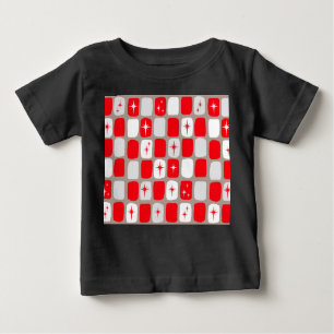 T-shirt rétro Red Starbursts Baby