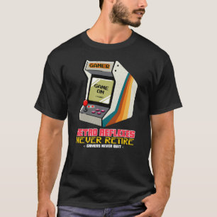 T-shirt Rétro Réflexes Ne Prennent Jamais Leur Retraite Gr