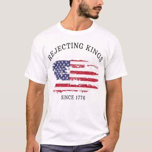 T-shirt Retro Rejeter les rois depuis la manifestation de  (Devant)