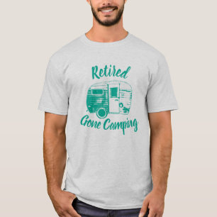 T-shirt Rétro remorque campante allée retirée de camping