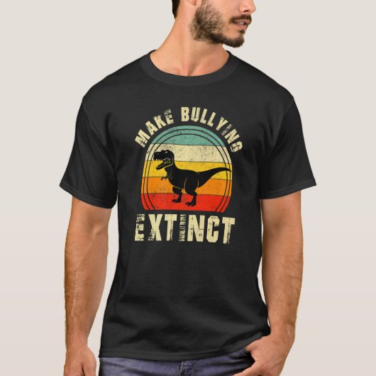 T-shirt Retro Rendre L'Intimidation Extincte Dinosaure Rex (Devant)