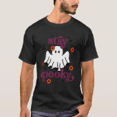 T-shirt Retro Rester Éffrayant Vibes Bat Spider Ghost Hipp (Devant)