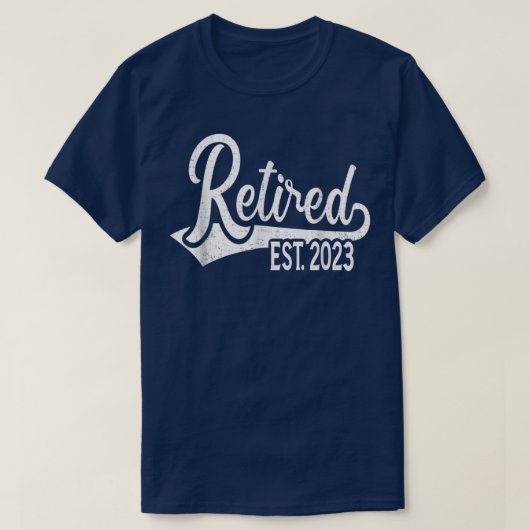 T-shirt Retro Retired Est (Design devant)