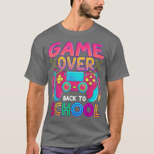 T-shirt Retro Retour À L'École Garçons Filles Jeu Vidéo Jo