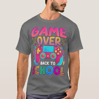 T-shirt Retro Retour À L'École Garçons Filles Jeu Vidéo Jo