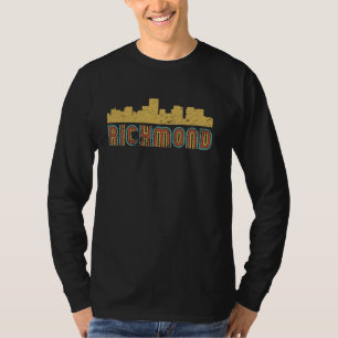 T-shirt Retro Richmond Skyline Vintage Cityscape Richmond