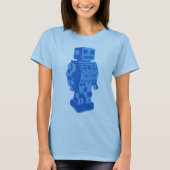 T-shirt Rétro robot bleu (Devant)