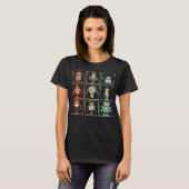 T-shirt Retro Robot Collection Drôle Robotique (Devant entier)
