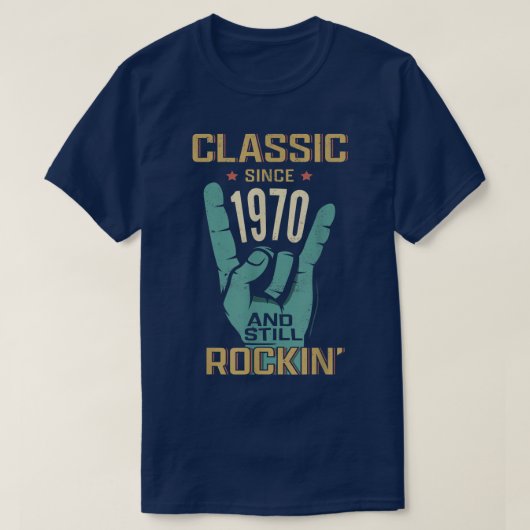 T-shirt Retro Rock N Roll Music Lover Birthday Classic Sin (Design devant)