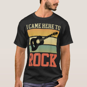 T-shirt Rétro rocker saying rock music guitar guitarist fe