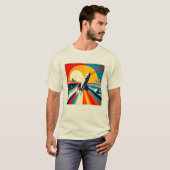 T-shirt Retro Rocket Launch (Devant entier)