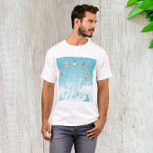 T-shirt Retro Rocket Navire Lancement d'Art Spatial Futuri
