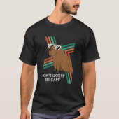 T-shirt Retro Rodent Capybara Ne Pas S'Inquiéter Être Capy (Devant)