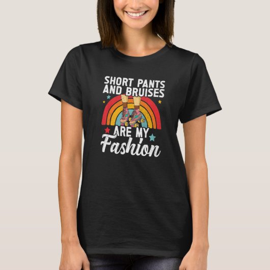 T-shirt Retro Rollerskates 80's Derby Roller Skating pour (Devant)
