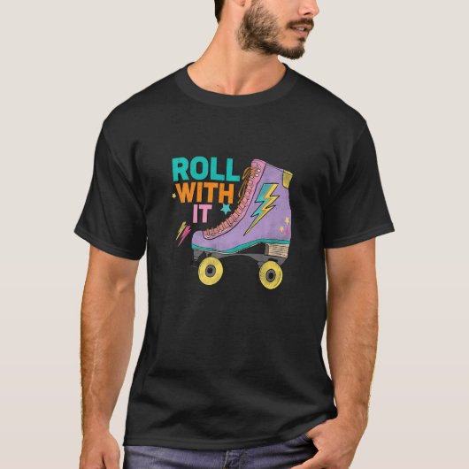 T-shirt Retro Rollerskates 80's Derby Roller Skating pour (Devant)