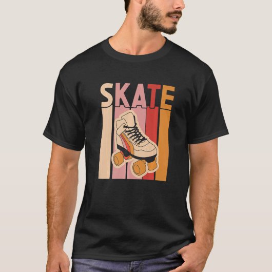 T-shirt Retro Rollerskates 80's Derby Roller Skating pour  (Devant)