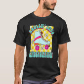 T-shirt Retro Rollin' In Kindergarten Roller Skate Back (Devant)