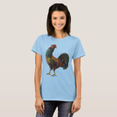 T-shirt Retro Rooster Cuisine Vintage Crate Art (Devant entier)