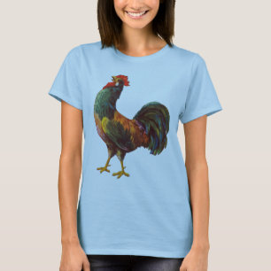 T-shirt Retro Rooster Cuisine Vintage Crate Art