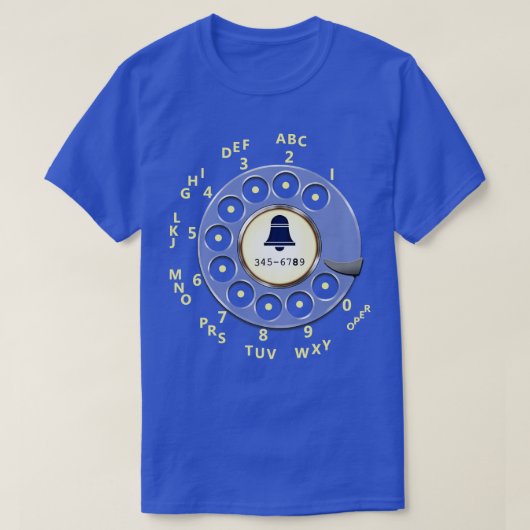 T-shirt Retro Rotary Dial (Design devant)
