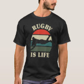 T-shirt Retro Rugby Life Six Nations Australie Nouvelle-Zé (Devant)