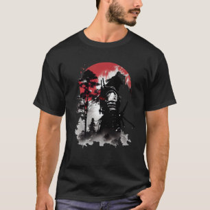 T-shirt Retro Samurai guerrier épée japonaise Ninja 1