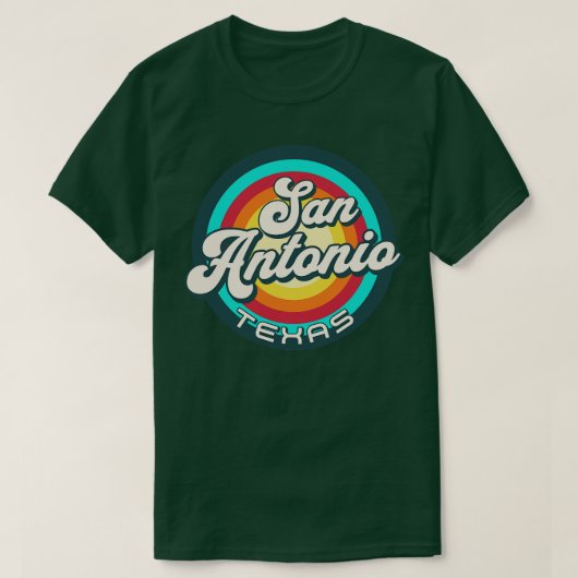 T-shirt Retro San Antonio Texas 6 (Design devant)