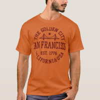 Retro San Francisco California Throwback Bridge