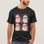T-shirt Retro Santa Blowing Bubble Gum P Art Sungles Chris (Devant)