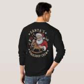 T-shirt Retro Santa’s Workshop Crew Holiday (Dos entier)