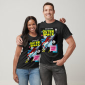 T-shirt Retro Sci-Fi Adventure Outer Space Comics Couvertu (Unisexe)