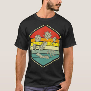 T-shirt Retro Science Nerd Cadeau Microbiologie Bactéries