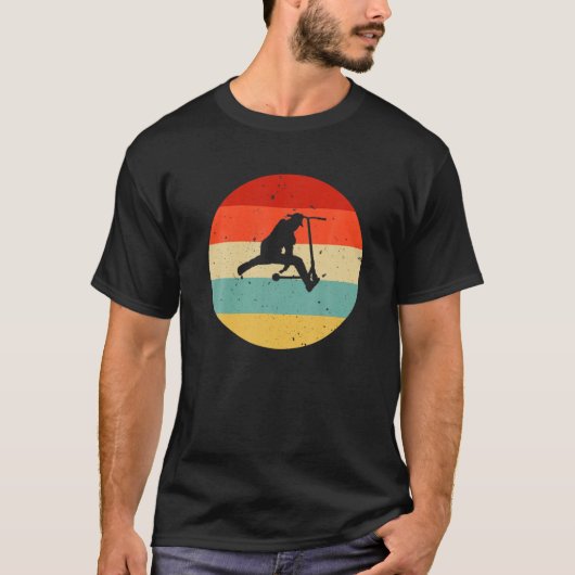 T-shirt Retro Scooter Tricks Scooter Stunts Funny Sc (Devant)