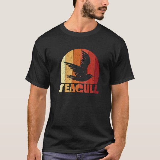 T-shirt Retro Seagull Premium (Devant)
