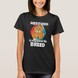 T-shirt Retro Secouru Est Mon Chien Animal De Race Préféré