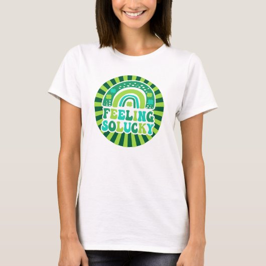 T-shirt Retro Sentiment de chance St. Patrick's Day (Devant)