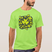 T-shirt Retro Shamrock Scatter (Devant)