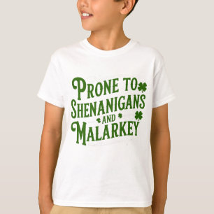 T-shirt Retro Shenanigans & Malarkey Humour Irlandais funy