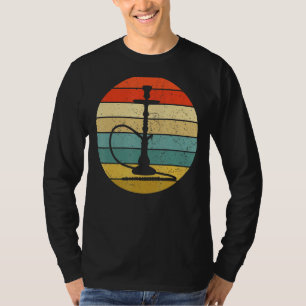 T-shirt Retro Shisha Hookah Fumée de tabac à vapeur