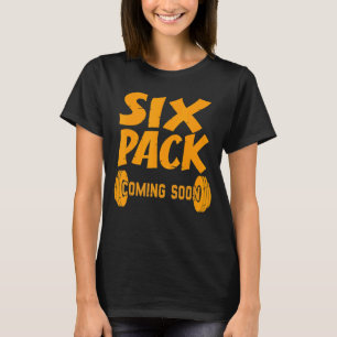 T-shirt Retro Six Pack Venant Bientôt Super Gym Présent