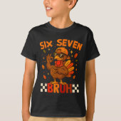 T-shirt Retro Six Seven Bruh 67 Fall Thanksgiving Turkey 6 (Devant)
