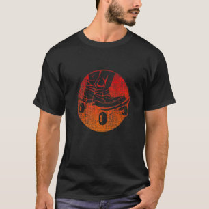 T-shirt Retro Skateboarder Skateboard Skateboard Skateboar