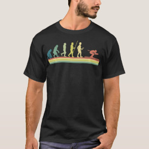 T-shirt Retro Ski Humain Evolution Drôle Cadeau Ski skieur