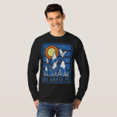 T-shirt Retro Ski Père Noël Fe (Devant entier)