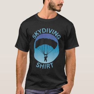 T-shirt Retro Skydiver Skydiving Parachutage Extreme Sport