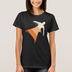 T-shirt Rétro Skydiving Wingsuit Basejumting Skydiver Wing