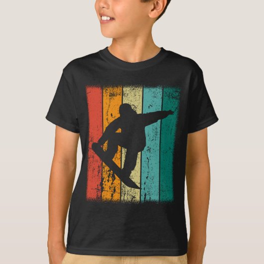 T-shirt Retro Snowboard (Devant)