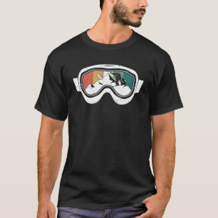 T-shirt Retro Snowboard Goggets Ski Goggets Snowboard