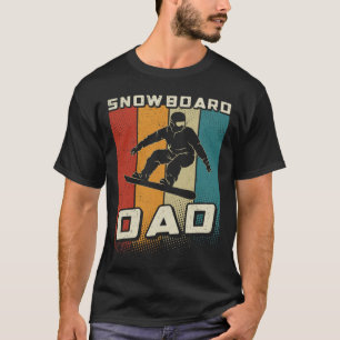 T-shirt Retro Snowboard Papa Snowboard Père Snowboard Père